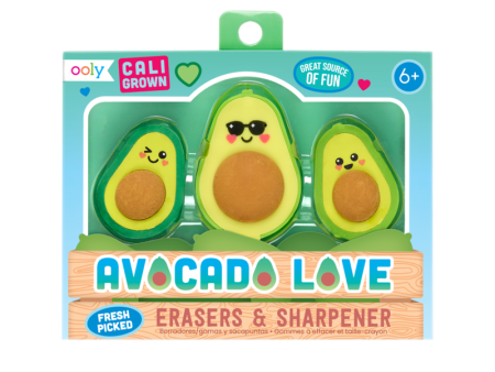 Avocado Love Erasers And Sharpener For Cheap