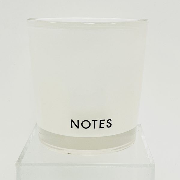 White Starter Candle Glass For Sale