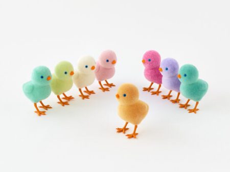 Flocked Chick Assorted 6.5  For Discount