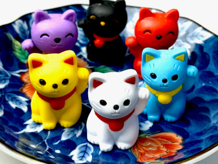 Maneki Lucky Cat Eraser Iwako For Cheap