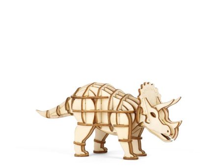 Triceratops 3D Wooden Puzzle Online now