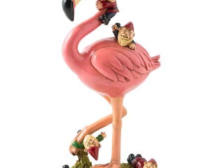 Pink Flamingo Garden Gnome on Sale