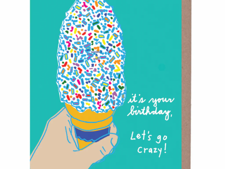 Card Sprinkle Cone Birthday Supply