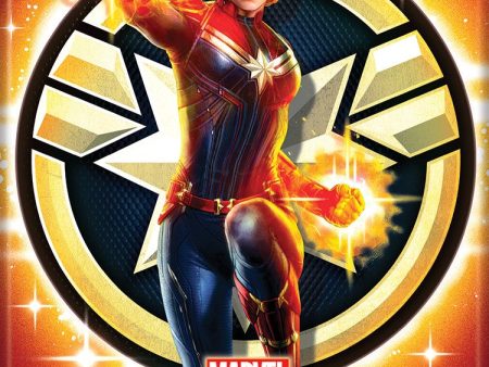 MAGNET Marvel Captain Marvel & Emblem Cheap