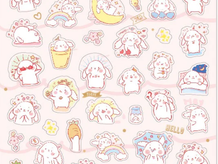 Rabbit Flat Stickers Nekoni Online