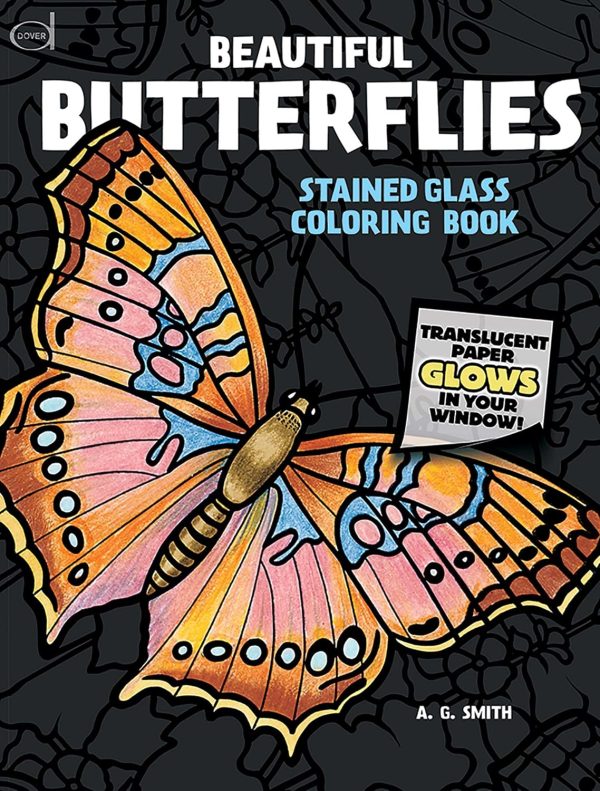 Beautiful Butterflies Stained Glass Coloring Book For Discount