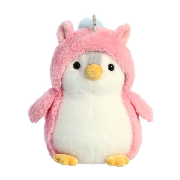 Pompom Penguin Unicorn Plush 7  Online now