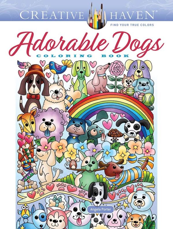 Adorable Dogs Coloring Book Creative Haven For Cheap