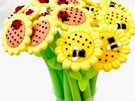 Sunflower Gel Pen Ladybug OR Bee For Sale