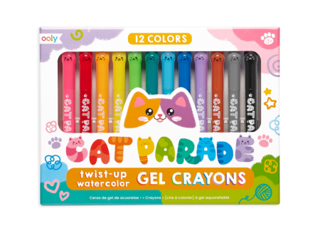 Cat Parade 12 Watercolor Gel Crayons Fashion