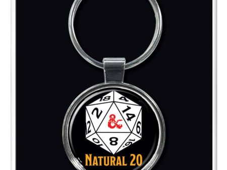 Dungeons & Dragons Natural 20 Keyring For Cheap