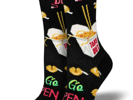 24 Hour Diner Women s Crew Socks Black Online Hot Sale