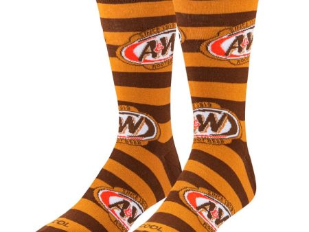 A&W Logo Stripes Men s Socks Sale