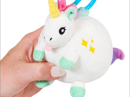 Micro Baby Unicorn Plush Keychain 3  For Cheap