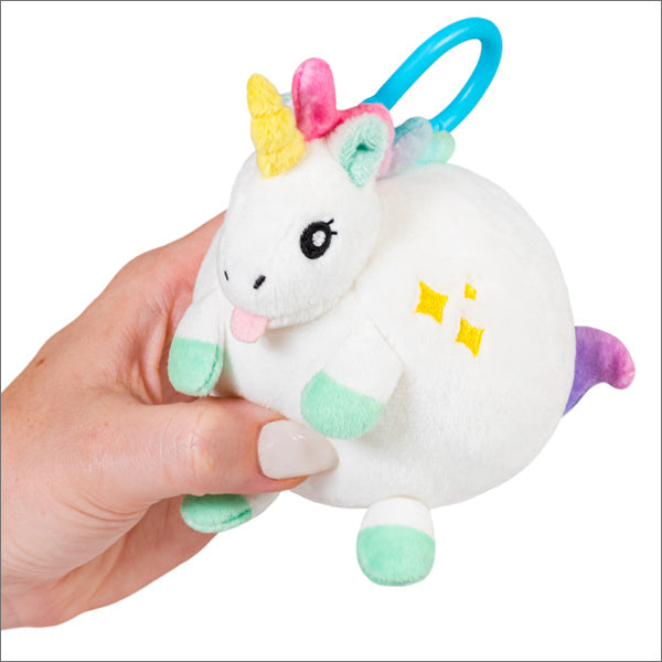 Micro Baby Unicorn Plush Keychain 3  For Cheap