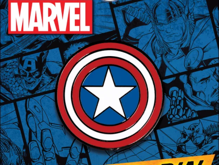 Marvel Captain America Shield Enamel Pin For Discount