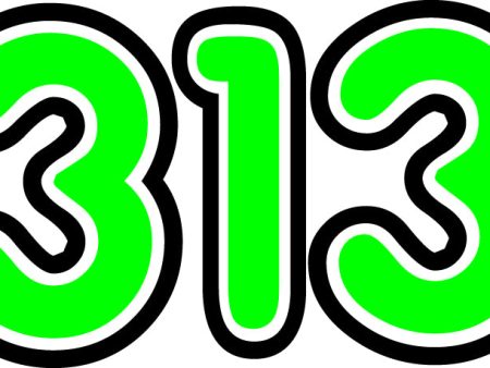 313 Sticker on Sale