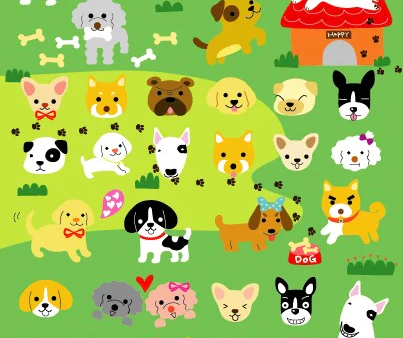 Dog Soft Puffy Stickers Funny Sticker World For Sale