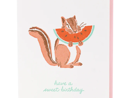 Card Sweet Chipmunk Birthday For Cheap