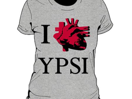 I Real Heart Ypsi Women s T-Shirt Online Hot Sale