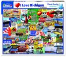 I Love Michigan Puzzle 1000 pc Cheap