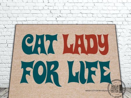 Cat Lady For Life Doormat Fashion