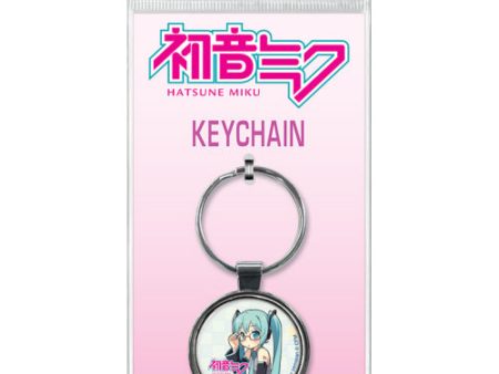 Hatsune Miku Glasses Keyring Fashion