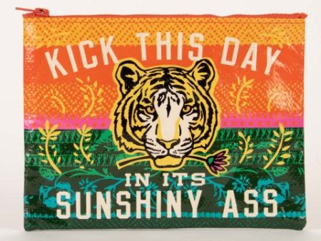 Kick This Day In Its Sunshiny Ass Zipper Pouch Tiger Online now