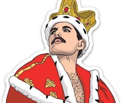 Freddie Mercury Die Cut Sticker Cheap