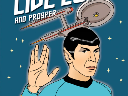 Card Spock Live Long And Prosper Star Trek Birthday Hot on Sale