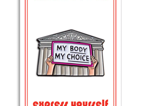 My Body My Choice Enamel Pin Discount