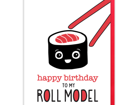 Card Sushi Roll Model Birthday For Sale