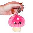 Micro Mushroom Plush Keychain 3  For Sale