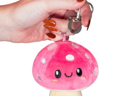 Micro Mushroom Plush Keychain 3  For Sale