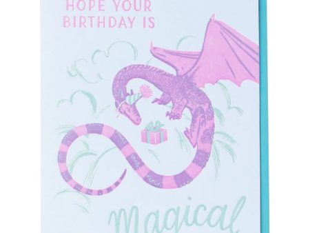 Card Birthday Is Magical Dragon on Sale