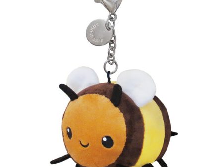 Micro Fuzzy Bumblebee Plush Keychain 3  on Sale