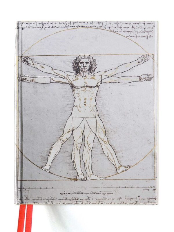 Vitruvian Man Hard Cover Sketch Book Leonardo Da Vinci on Sale