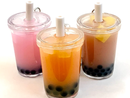 Boba Tea Charm Keychain Supply