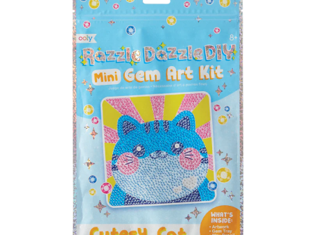 Razzle Dazzle DIY Mini Gem Art Kit Cutesy Cat Sale