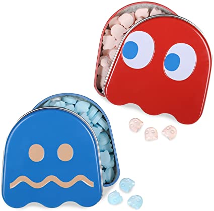 Pac-Man Ghost Sours Candy Tin Cherry Or Blue Raspberry Cheap