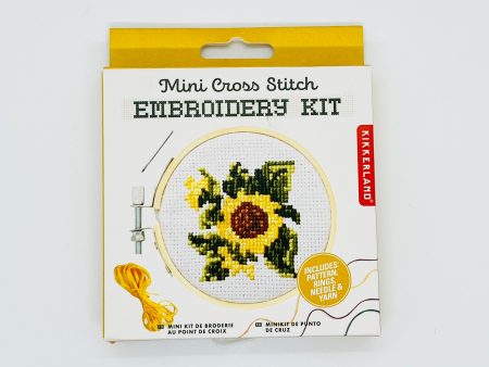 Mini Sunflower Cross Stitch Embroidery Kit Online