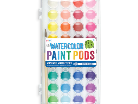 Lil  Watercolor Paint Pods 36 & Brush Discount