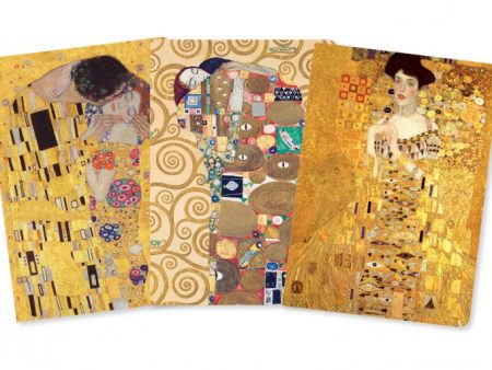 Gustav Klimt Set Of Three Mini Notebooks Set For Sale