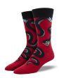 Slither Me Timbers Men s Crew Socks Red Sale