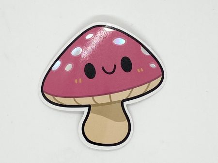 Holographic Mushroom Sticker 3  For Discount