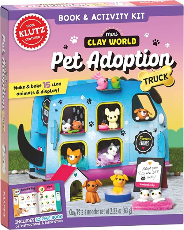 Clay World Pet Adoption Truck Book & Activity Kit For Discount