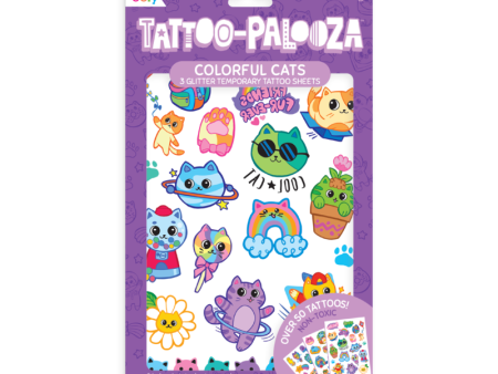 Colorful Cats Tattoo-Palooza Temporary Tattoos Online Sale