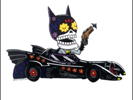 Batman Sugar Skull Sticker DC Comics Online Hot Sale