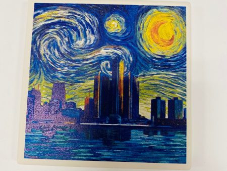 Detroit Starry Night Coaster For Sale