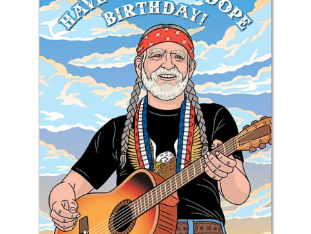 Card Have A Willie Dope Birthday Willie Nelson Cheap